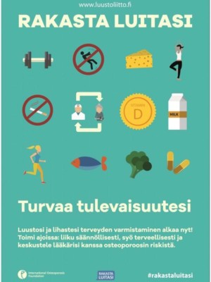 Rakasta luitasi -juliste: turvaa tulevaisuutesi