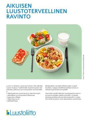 Aikuisen luustoterveellinen ravinto