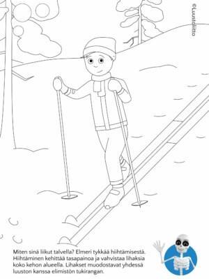 Miten sinä liikut talvella? Hiihtäminen