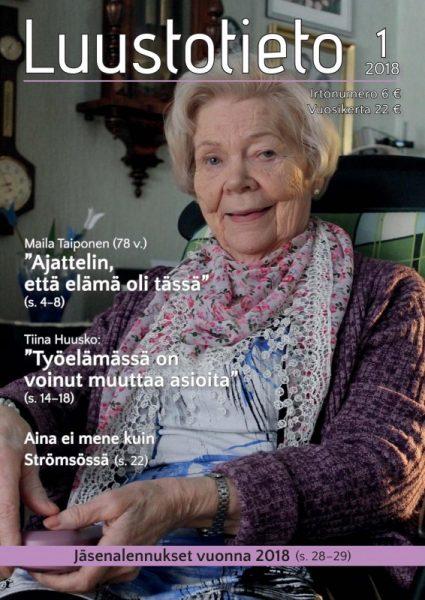Luustotieto 1/2018 -lehden kansi