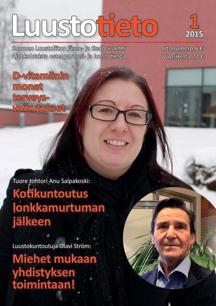 Luustotieto 1/2015 -lehden kansi