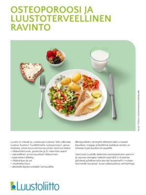 Osteoporoosi ja luustoterveellinen ravinto
