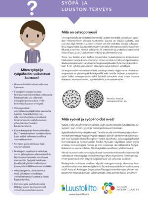 Syöpä ja luuston terveys