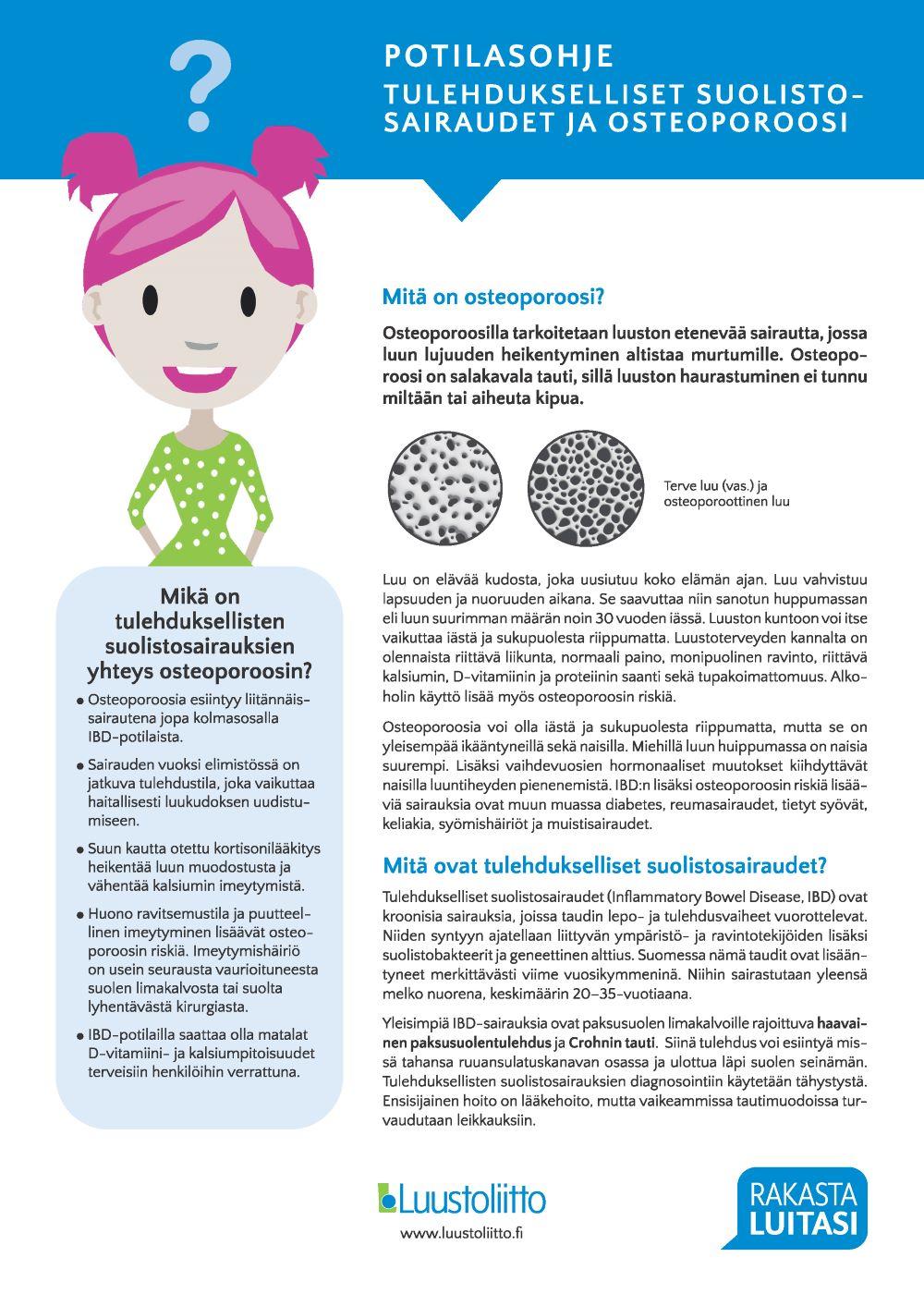 Tulehdukselliset suolistosairaudet ja osteoporoosi