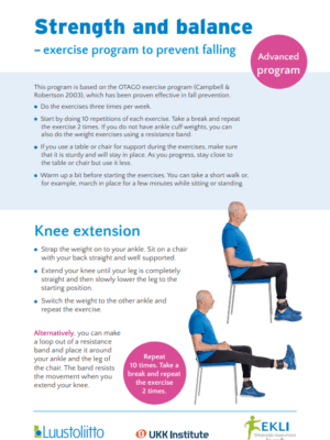 Strength and balance - advanced program