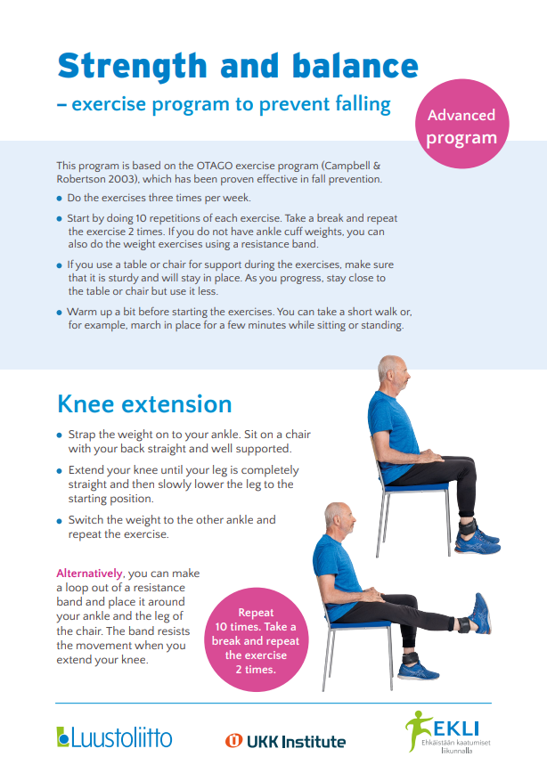 Strength and balance - advanced program