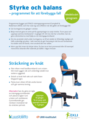 Styrke och balans – medelsvårt program