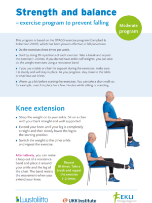 Strength and balance - moderate program
