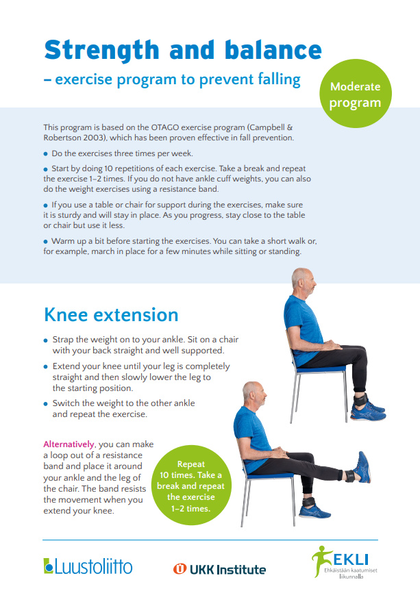 Strength and balance - moderate program