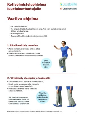 Vaativa kotivoimistelu-ohjelma